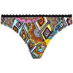 Bas de maillot de bain Antigel multicolores à motif Afrique Taille S look chic pour femme 