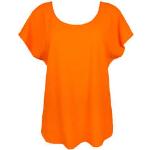 Tuniques fluide Antigel orange en éponge à col rond Taille XS pour femme en promo 