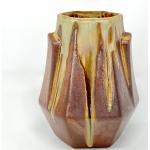 Vases marron en céramique art déco 