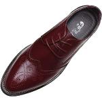 Chaussures oxford de mariage rouge bordeaux à bouts pointus Pointure 46,5 look casual pour homme 