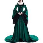 Robes de soirée longues vertes Taille 3 XL look médiéval pour femme 