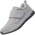 Chaussures de marche grises en caoutchouc anti choc pour pieds larges Pointure 42 look fashion pour homme 