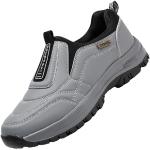 Chaussures de randonnée grises imperméables pour pieds larges Pointure 44 look fashion pour homme 