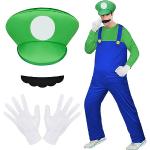 Fausses barbes vertes en feutre Super Mario Mario Tailles uniques en promo 