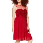 APART Fashion Chiffon Dress with Flowers Robe de soirée, Rouge (Lipstick-Red Lipstick-Red), 40 (Taille Fabricant: 38) Femme
