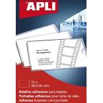 APLI 02579 - Pochettes autocollantes pour cartes de visite avec rabat 10 unités