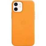 Coques & housses iPhone 12 Mini Apple jaunes en cuir 