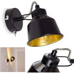 Lampes extérieures Hofstein ampoules E14 dorées en métal industrielles 