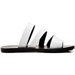 Tongs  blanches anti choc look casual pour homme 