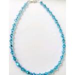 Bracelets de perles bleus en cristal à perles 
