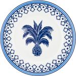 Accessoires de cuisine bleues en porcelaine à motif ananas 