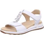Chaussures Ara Osaka blanches en daim en cuir Pointure 40 look fashion pour femme en promo 