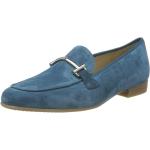 Mocassins Ara bleus en daim en cuir pour pieds étroits Pointure 38 look casual pour femme 