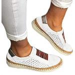 Chaussures de running blanches en cuir anti choc Pointure 37 look fashion pour femme 