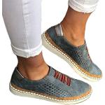 Chaussures de running bleues en cuir anti choc Pointure 42 look fashion pour femme 
