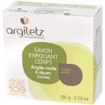 Argiletz Cœur D'Argile Savon Exfoliant Argile Verte Et Algues Brunes Corps Toutes Peaux 100g