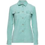 Chemises de créateur Armani Collezioni vert clair en nubuck à manches longues Taille XS classiques pour femme 