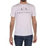 T-shirts de créateur Armani Exchange blancs à manches courtes à manches courtes Taille XXL look fashion pour homme en promo 