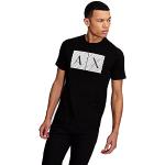 T-shirts de créateur Armani Exchange noirs en coton à manches courtes à manches courtes Taille XS look fashion pour homme 