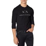 T-shirts de créateur Armani Exchange bleu marine à manches courtes à manches longues à col rond Taille XXL look fashion pour homme en promo 