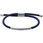 Bracelets de créateur Armani Exchange bleu nuit en textile en tissu pour homme 