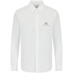 Chemises de créateur Armani Exchange blanches Taille L look casual pour homme 