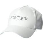Casquettes de baseball de créateur Armani Exchange blanches à logo à New York Tailles uniques look fashion pour homme 