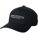 Casquettes de baseball de créateur Armani Exchange noires à logo à New York Tailles uniques look fashion pour homme 