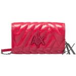 Portefeuilles 3 volets de créateur Armani Exchange rouges à logo look fashion pour femme 