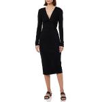 Robes de soirée de créateur Armani Emporio Armani noires à manches longues à manches longues Taille XL classiques pour femme 