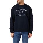 Sweats à col rond de créateur Armani Exchange bleus Taille XXL look fashion pour homme 