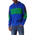 Sweats de créateur Armani Emporio Armani verts à logo à capuche Taille L look color block pour homme 