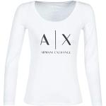 T-shirts de créateur Armani Exchange blancs à manches courtes à manches courtes Taille S look fashion pour femme 