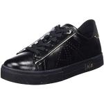 Chaussures de créateur Armani Exchange noires à logo en cuir pour pieds étroits Pointure 37 look fashion pour femme 