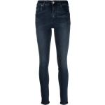 Jeans skinny de créateur Armani Exchange bleu indigo en coton mélangé délavés W25 L28 pour femme en promo 