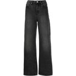 Jeans taille haute de créateur Armani Exchange noirs délavés W25 L28 classiques pour femme en promo 