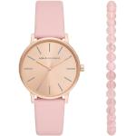 Montres-bracelet de créateur Armani Exchange roses à quartz look fashion pour homme 