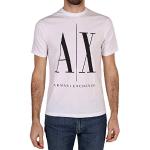 T-shirts de créateur Armani Exchange blancs en jersey à manches courtes lavable en machine à manches courtes Taille M look fashion pour homme en promo 