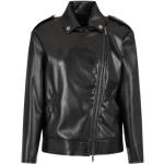 Vestes de moto  de créateur Armani Exchange noires en cuir Taille XS look fashion pour femme 