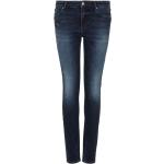 Jeans slim de créateur Armani Exchange bleus en coton mélangé W25 L28 pour femme 