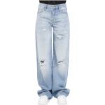 Jeans taille haute de créateur Armani Exchange bleu indigo à logo Taille 3 XL pour femme 