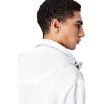 Armani Exchange Lightweight Zip-up Hooded Windbreaker Jacket Coupe-Vent, White 1100, L Hommes