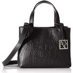 Sacs à main de créateur Armani Exchange noirs en cuir synthétique en cuir synthétique look fashion pour femme 
