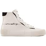 Chaussures montantes de créateur Armani Exchange blanches en caoutchouc Pointure 39,5 look fashion pour femme 