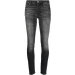 Jeans skinny de créateur Armani Exchange noirs délavés stretch W25 L30 pour femme en promo 