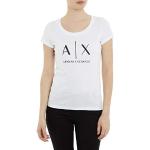 Armani Exchange Femme Logo T Shirt, Blanc, S EU