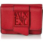 Portefeuilles  de créateur Armani Exchange rouges look fashion pour femme 