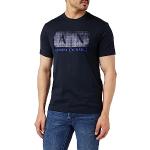 T-shirts de créateur Armani Exchange bleu marine en jersey à manches courtes à manches courtes Taille L look fashion pour homme 