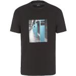 T-shirts de créateur Armani Emporio Armani noirs en coton à manches courtes à manches courtes Taille M look fashion pour homme 