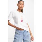 T-shirts à imprimés de créateur Armani Exchange blancs Taille XXL pour femme 